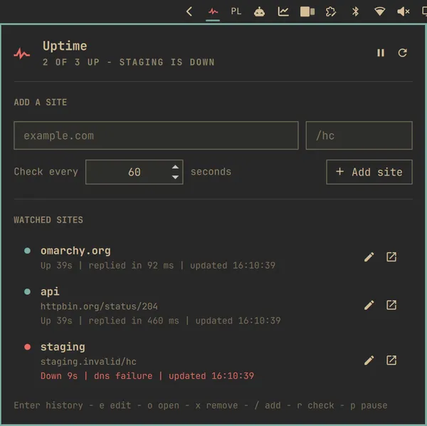 Omarchy: Uptime